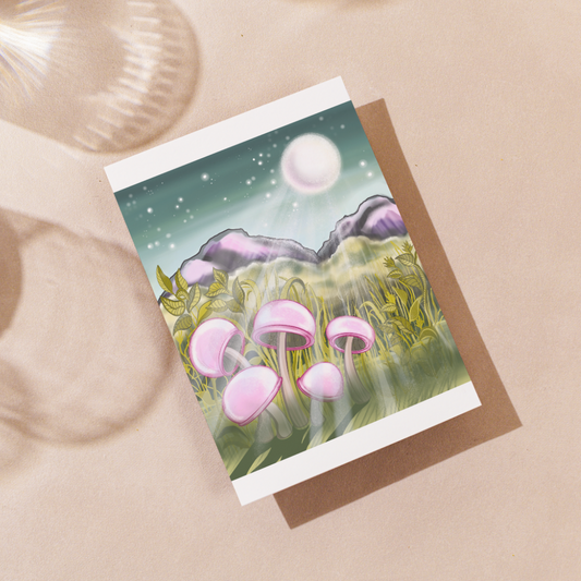 Mushroom Forest Art Print