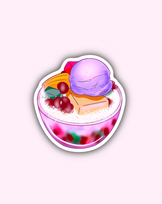 Halo Halo Bowl Sticker