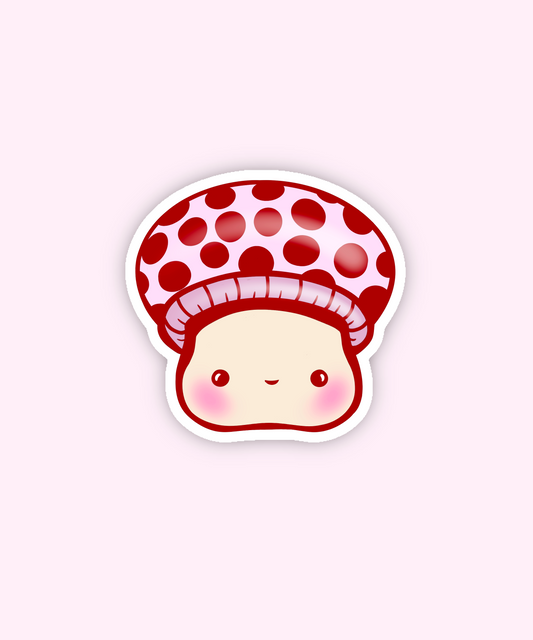 Red Mushroom Sticker